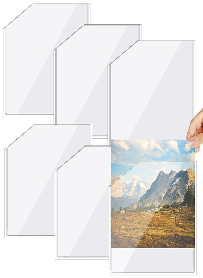 براساكو 6 قطع من جيوب لاصقة للمخططات، جيوب شفافة للزوايا، جيوب لاصقة للمخططات والمجلدات والدفاتر، ملحقات المخططات للمنزل والمكتب والمدرسة (6 × 6 بوصة) - Image 1