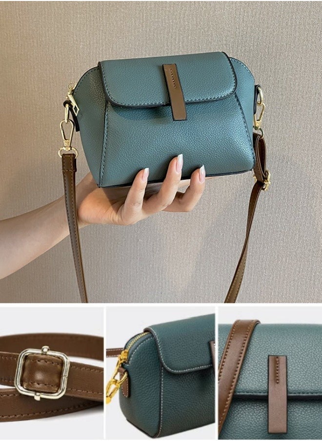 Generic Women's PU Leather Shoulder Bag, Ladies Waterproof and Wear-resistant Crossbody Bag Sling Bag Side Bag Carry Bag, Korean Style Small Bag Satchel Bag Beach Bag Phone Bag for Girls/College Students  - Image 5