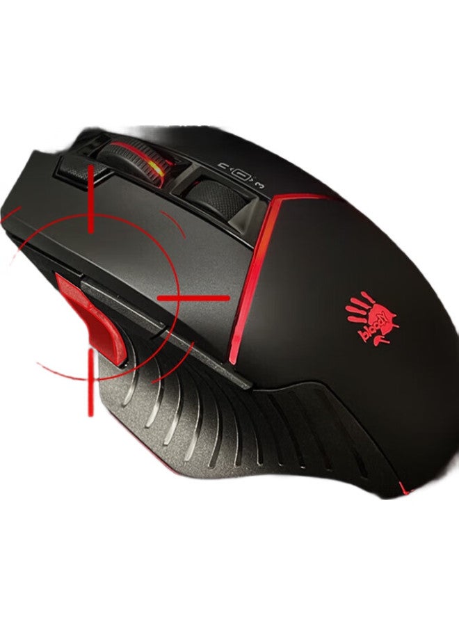 A4TECH A4tech W95max Wired Gaming Mouse For Macro Programming, Mechanical Notebook, Desktop C Puter, Pubg, League Of Legends, Bloodhand Phant Gaming Mouse, Black - Image 1