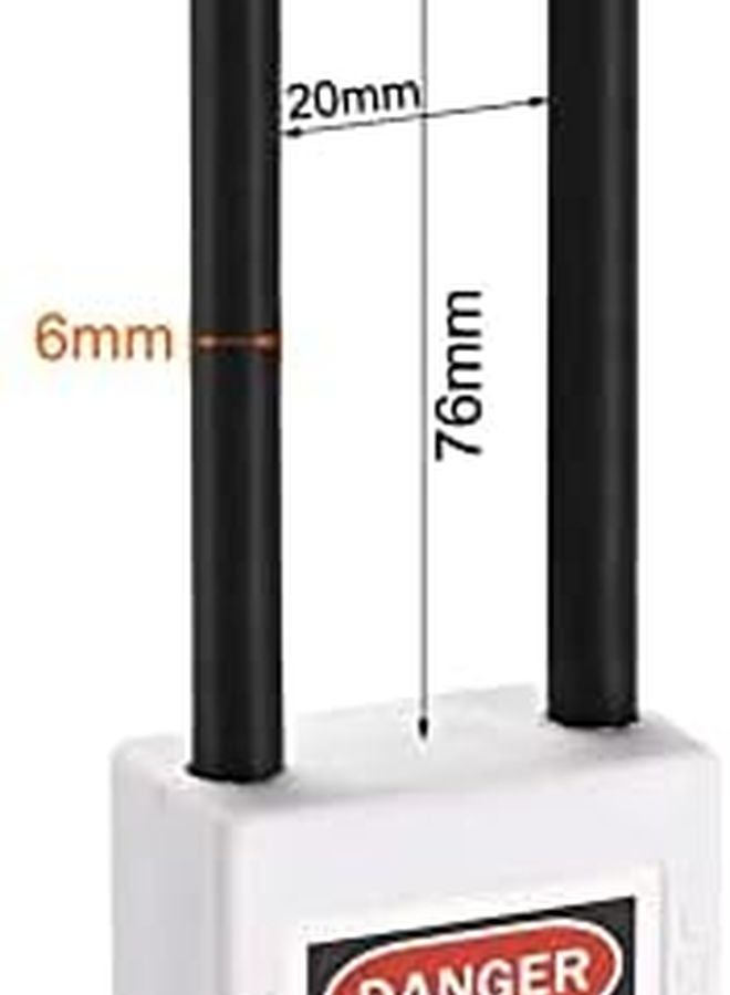 XYWHPGV 3 Inch Nylon Shackle Safety Padlock Lockout Labeling Keyed Alike 2 Pack - Image 5