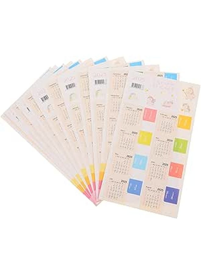 6 Sets Monthly Index Stickers For Calendars Strong Adhesive Planner Tabs For School Office Organizing - Image 1
