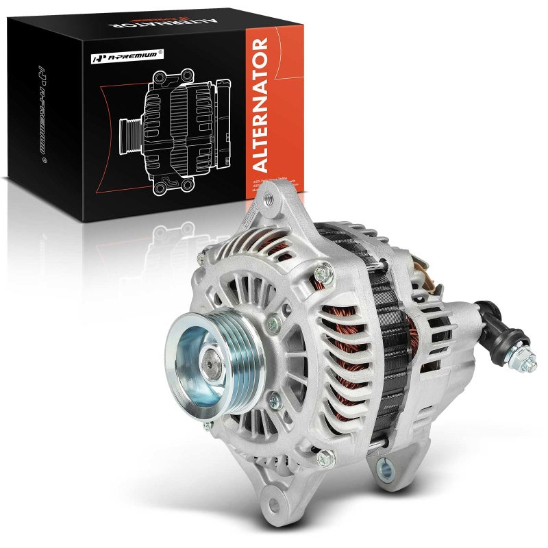 APremium Alternator Compatible with Subaru Outback 2005 Forester 20062010 Impreza 20062010 Legacy 2005 Saab 92X 2006 25L 12V 110A 5Groove Pulley Clockwise Replace 23700AA520 32010647