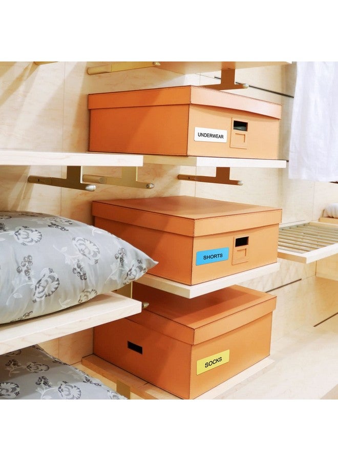 مارسبارك 1920 قطعة من ملصقات طباعة الملصقات من ورق الملصقات المغلف البديل المتوافق مع طابعة الملصقات المحمولة D30، 160 ملصقًا/لفافة، 12 × 40 مم، ملونة - Image 5