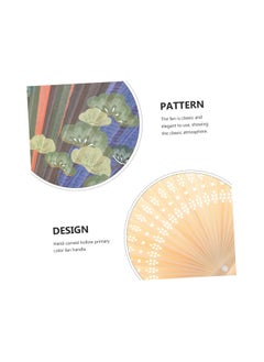 Y&D Foldable Fan, Handheld Chinese Decor Bamboo Fans, Japanese Style Fan for Men/Women with Oriental Culture, Adornment Outdoor, Club, Event, Party, Dance, Decoration (2 Pack)  - Image 4