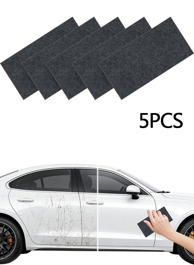5 Pcs Nano Sparkle Cloth for Car Scratch Removal, Multi-Purpose Car Cleaning Cloth, Nanowipe for Water Spots, Paint Repair & Vehicle Surface Polishing - Image 1
