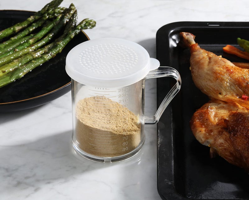 نيو ستار فود سيرفيس طقم كوب مدرج لمزج الكوكتيل من البولي كربونات مزود بغطاء من 4 قطع - Image 4