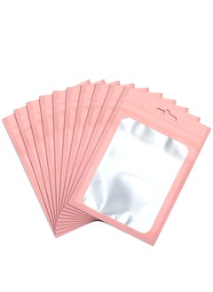 Generic 100 Pcs Resealable Mylar Bags - Smell Proof Foil Pouches with Clear Window for Storage & Packaging  - Image 1