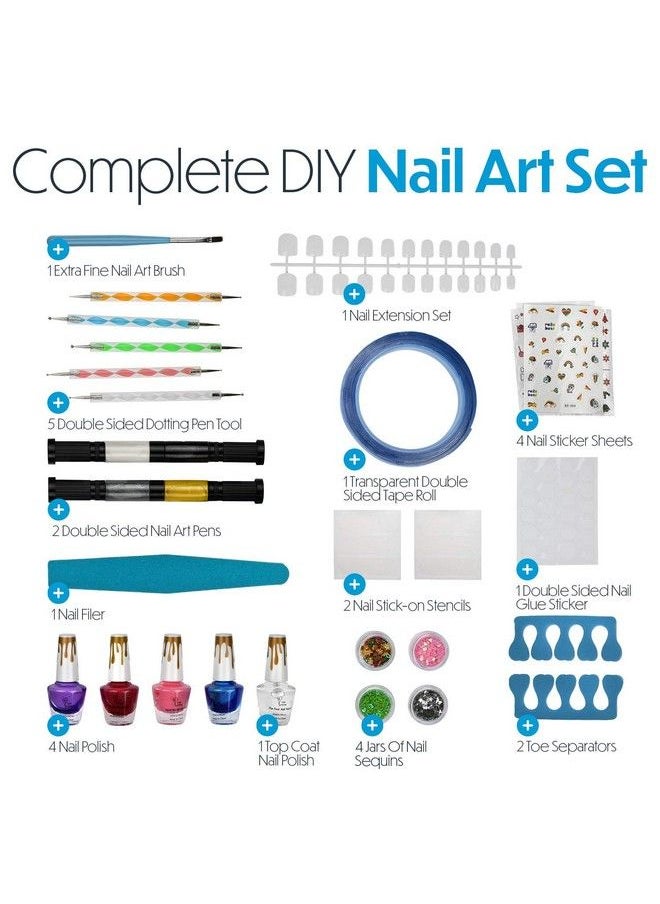Toysical - Nail Art Kit For Girls Girls Nail Polish Sets For Kids Or Tweens Non Toxic Nail Gift Set Top Birthday Gift For Ages 6 7 8 9 10 11 12 Year Old Children Or Preteen Girls - Image 1
