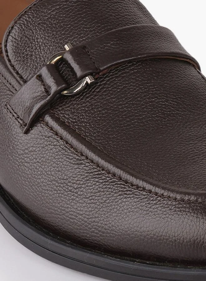Duchini BROWN Men Metallic Accent Slip-On Loafers for Men | Best Price UAE