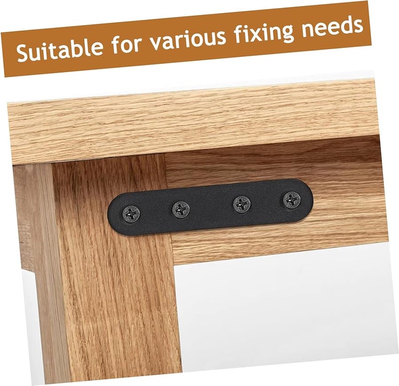 Tehaux 32 Pcs Stainless Steel Corner Brackets Flat Braces For Wood Furniture Repair - Image 4