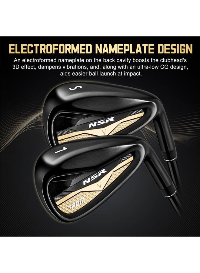 PGM NSR V Men's Golf Iron Set,(5, 6, 7, 8, 9, PW, SW) Forged Irons,with Graphite Shafts for Right-Handed Golfers - Image 2