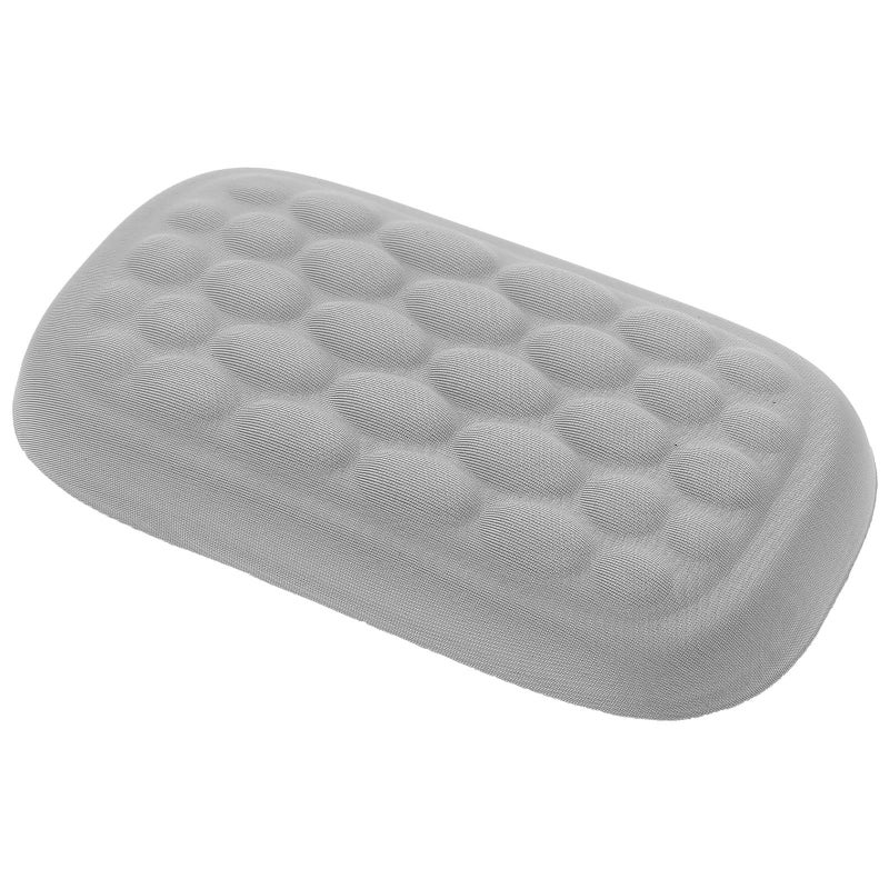 Memory Foam Keyboard Mouse Wrist Pad Ergonomic Gray One Handed Support Cushion - Image 2