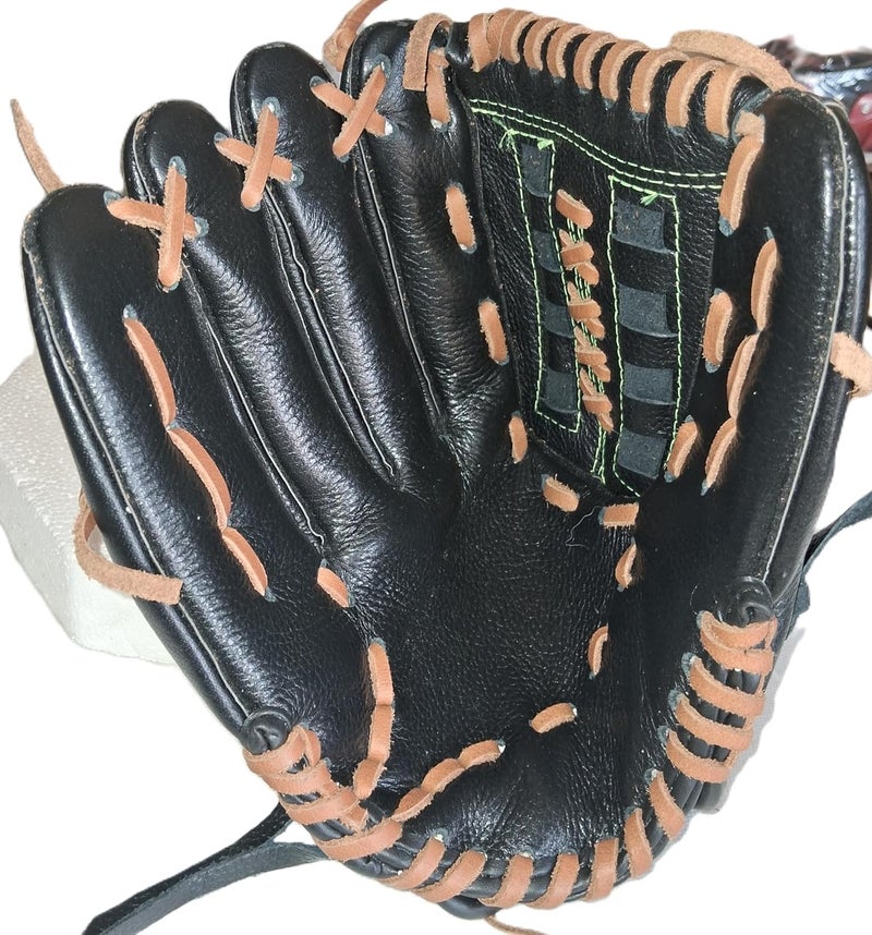 GDON Softball Baseball Leather Right Hand Glove Color Black - Image 4