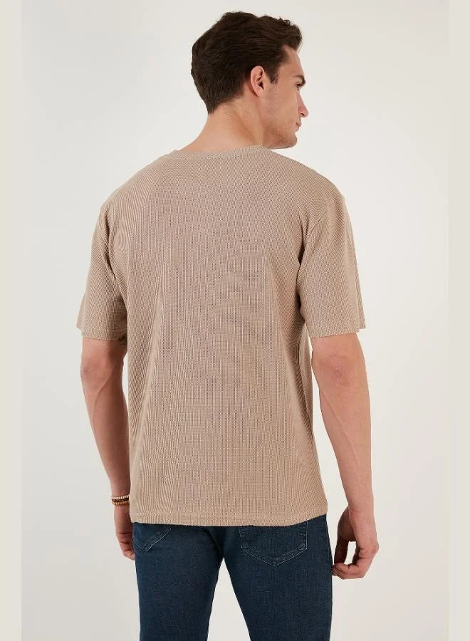 Buratti  Buratti Cotton Casual Cut Single Pocket Crew Neck T Shirt Men's T SHIRT 5902642 for Men | Best Price UAE