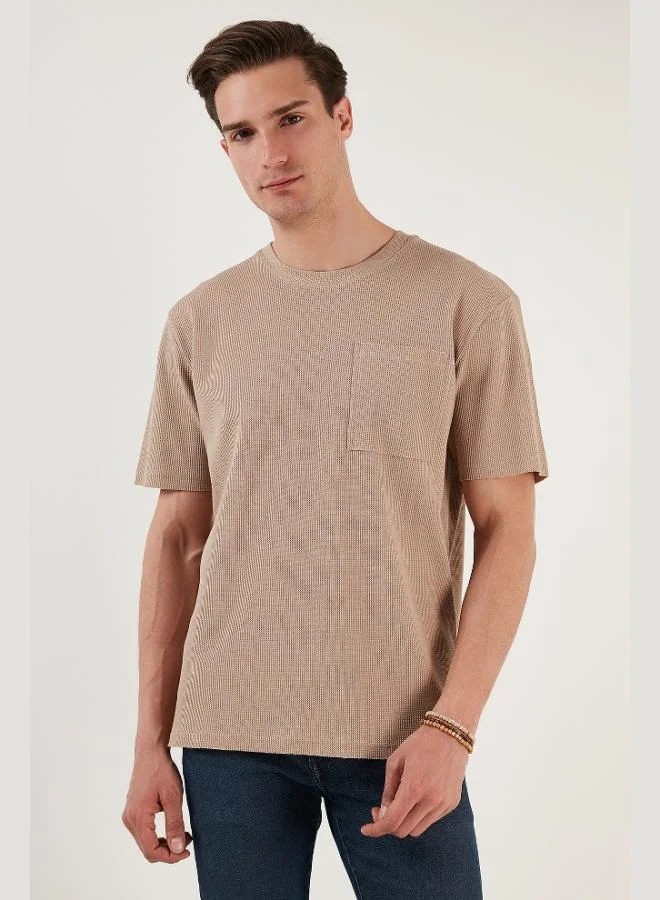 Buratti Cotton Casual Cut Single Pocket Crew Neck T Shirt Men's T SHIRT 5902642