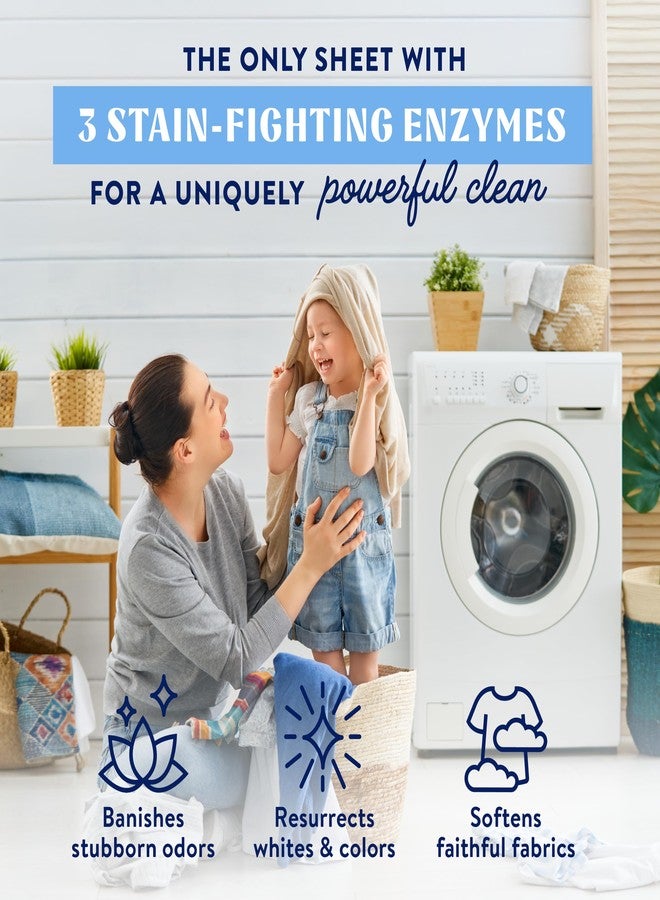 Cleancult Laundry Detergent Sheets - Resealable Box - 3 Stain Fighting Enzymes - Fresh Linen - 60 Loads - Free of Harsh Chemicals - No Mess - No Plastic Waste - Image 2