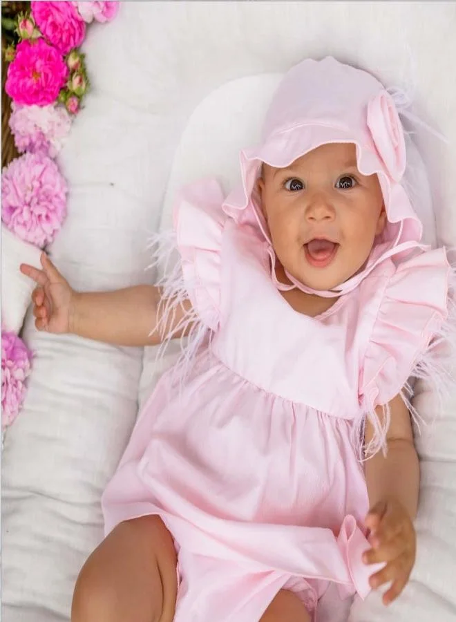 Jamiks Feathered Ruffle Dress