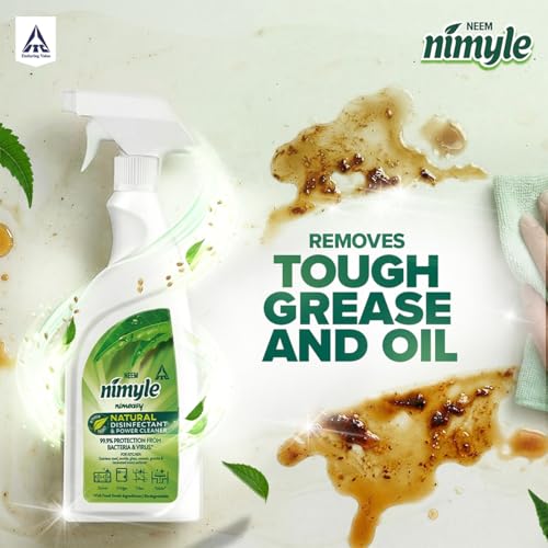 Nimyle Natural Kitchen Cleaner Spray | Food Grade Ingredients | Removes Tough Grease & Oil | Safe for Kitchen Food Surfaces | For Stoves, Countertops & Appliances | 450ml - Image 2