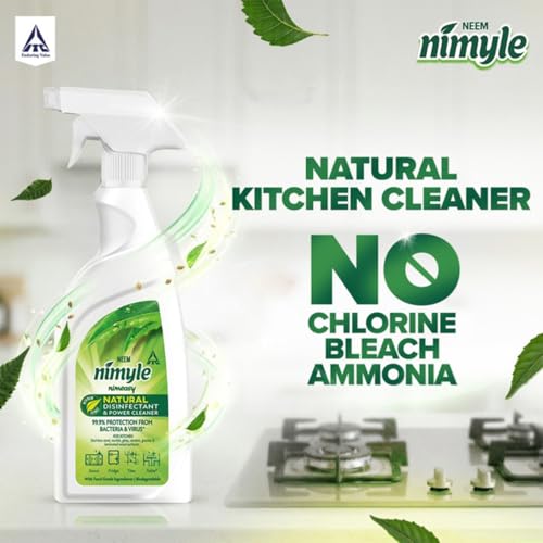 Nimyle Natural Kitchen Cleaner Spray | Food Grade Ingredients | Removes Tough Grease & Oil | Safe for Kitchen Food Surfaces | For Stoves, Countertops & Appliances | 450ml - Image 5