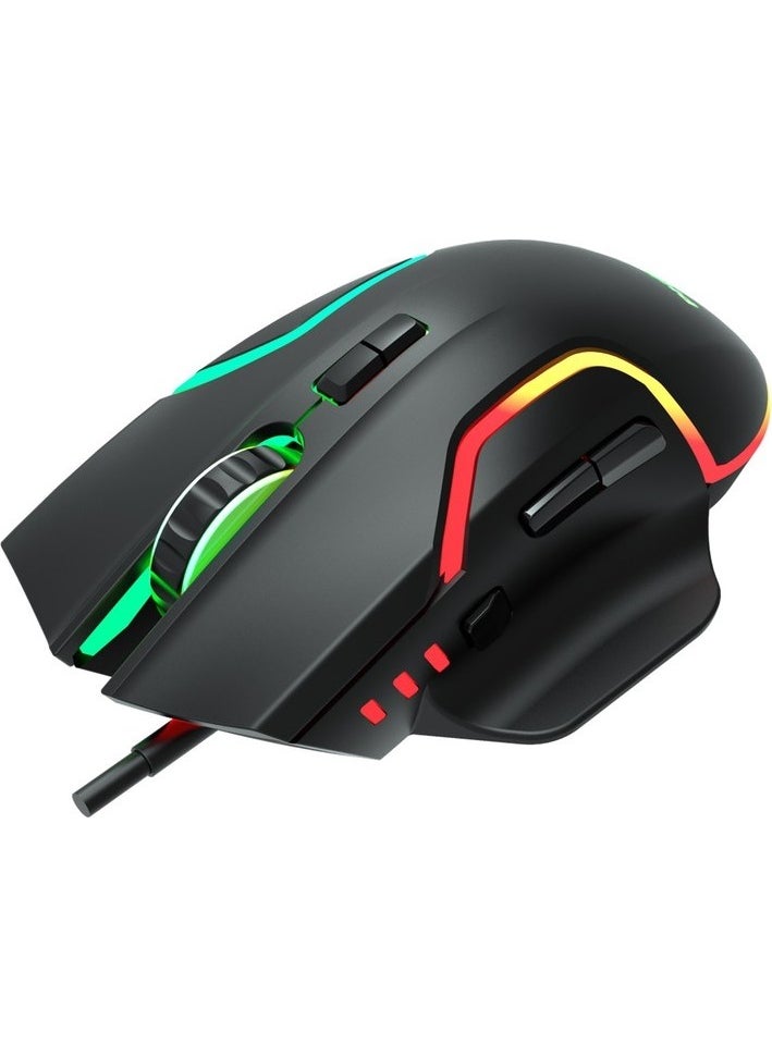 Philips - Gaming Mouse 2400DPI Optical Wired Gaming Mouse RGB Lighting Effect SPK9525 - Image 1