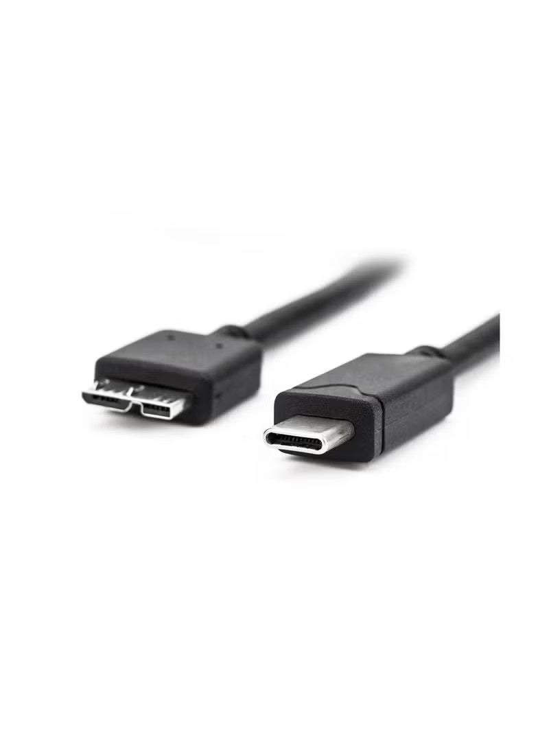 FUJISHKA USB Type-C to Micro USB 3.0 Type-B Cable 50cm – Black - Image 3