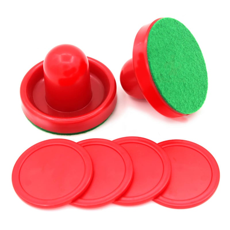 ZERONE Zerone Air Hockey Pushers, Plastic Lightweight Air Hockey Goalies Ice Pushers Pucks Tables Game Handles Ball Mallet Goalies Set (M 76mm) - Image 1