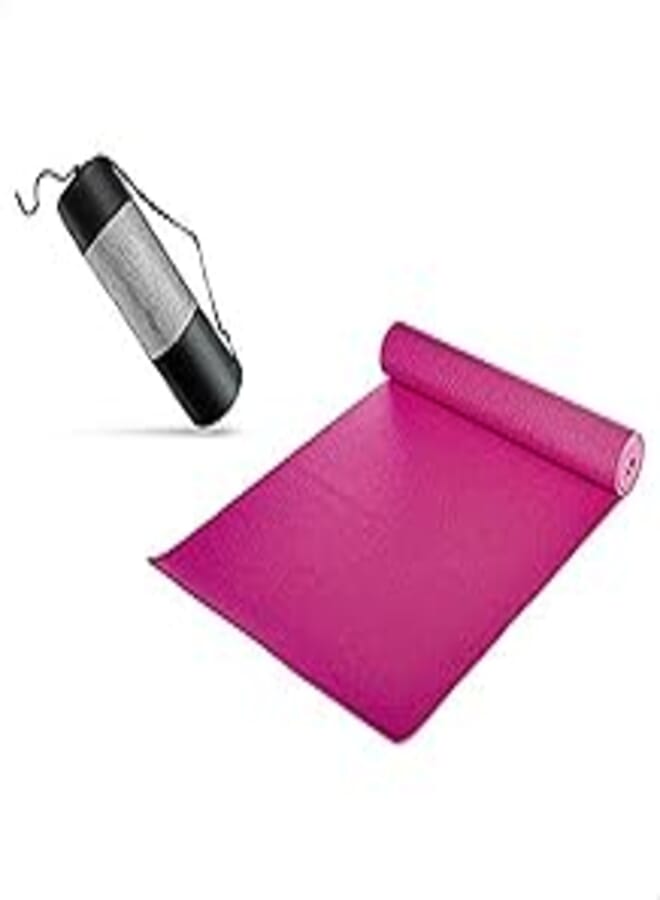 Gymbit Yoga Mat with Carrying Bag, 6 mm - Pink