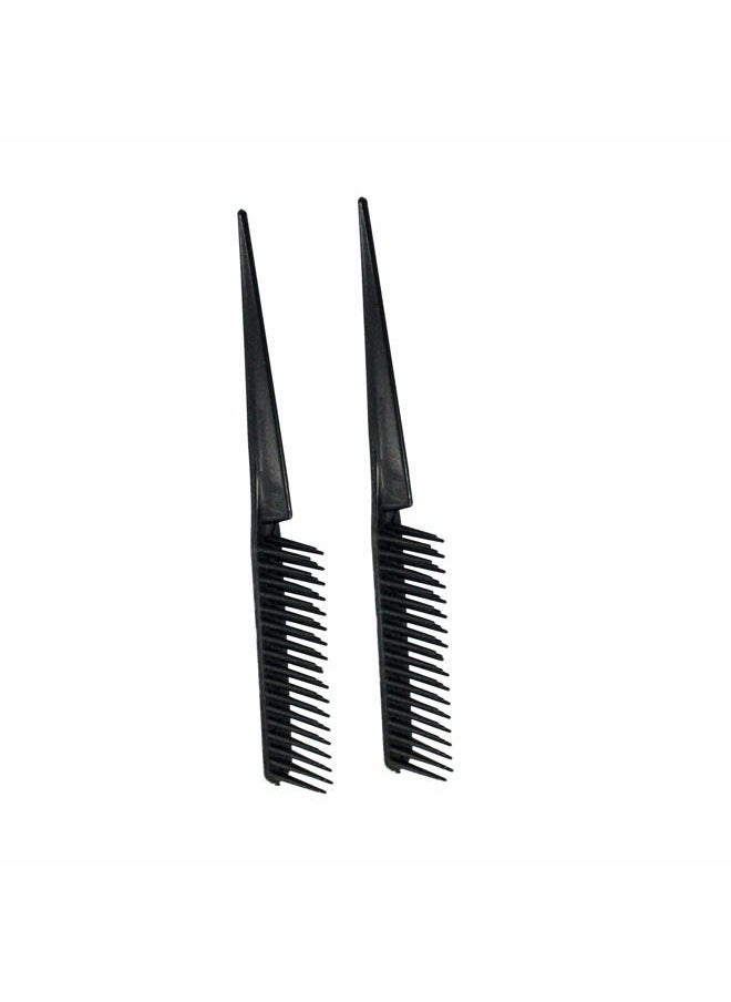 Amelia Beauty Products - 3 Row Styler Brush, 7 in | Hair Styling Comb | Travel Hairbrush for women | Rat Tail Comb for Detangling (Black) - Image 1
