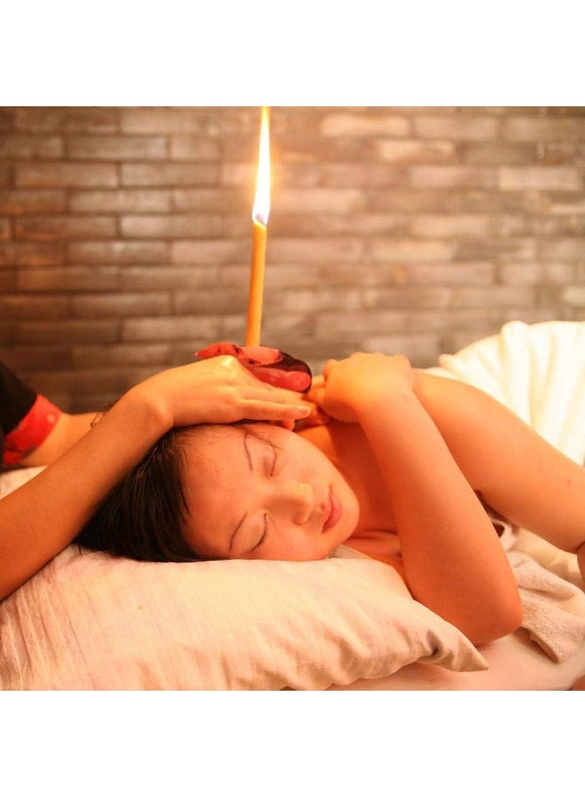 Generic Ear Candles - 12 Pcs Organic Scented 100% Natural Beeswax Hopi Ear Candles with 12 Protective Disk and Cotton Swab for Blocked Ears, Aromatherapy, Improves Sleep, Relaxes Nerves  - Image 3