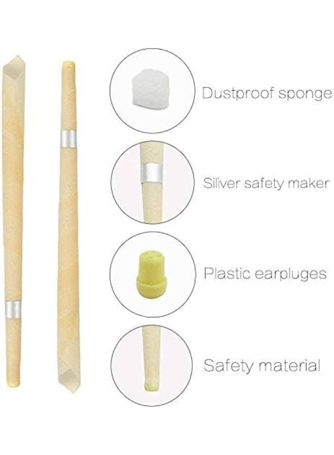 Generic Ear Candles - 12 Pcs Organic Scented 100% Natural Beeswax Hopi Ear Candles with 12 Protective Disk and Cotton Swab for Blocked Ears, Aromatherapy, Improves Sleep, Relaxes Nerves  - Image 4