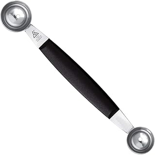 triangle Triangle Germany Double Melon Baller, Two-sided 22/25mm Stainless Steel Scoop for Fruit, Butter and More, - Image 1