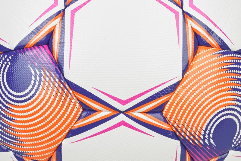 Select كرة القدم المطابقة رقم 10 من سلكت، أبيض/برتقالي/بنفسجي V25، مقاس 5 - Image 2