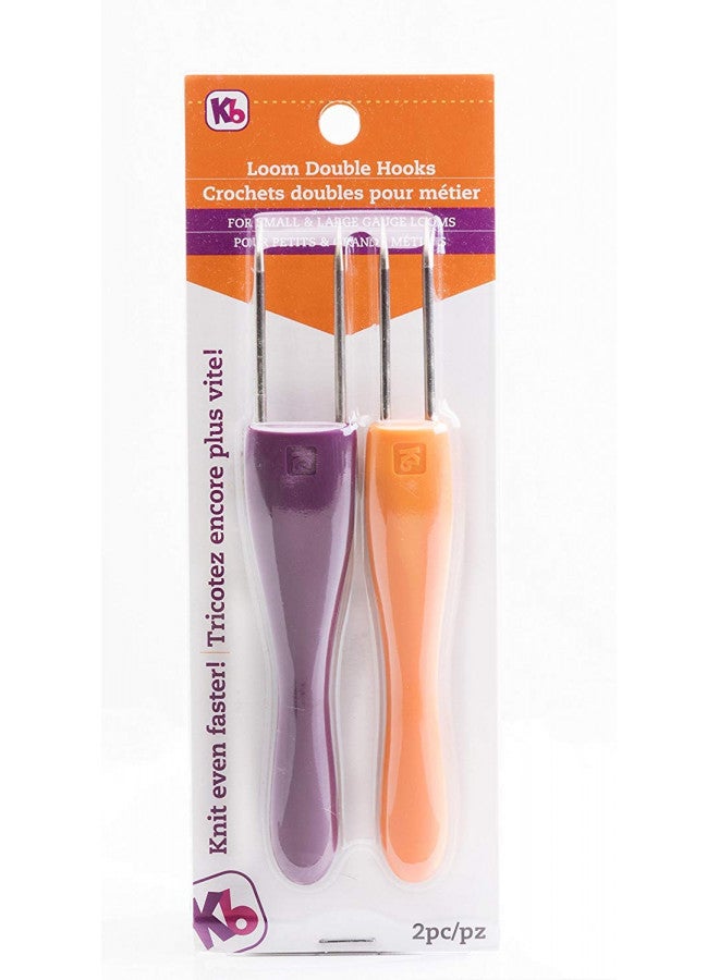 Authentic Knitting Board Double Hooks, Small and Large