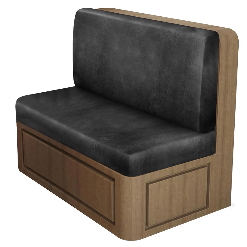 ANARACHON Leather Look RV Dinette Cushion Covers, Stretch Camper Cushion Slipcovers for Travel Trailer Couch RV Booth Seat, Replacement Camper Sofa Chair Protector (1 Backrest Cover & 1 Bench Cover,Dark Grey) - Image 1