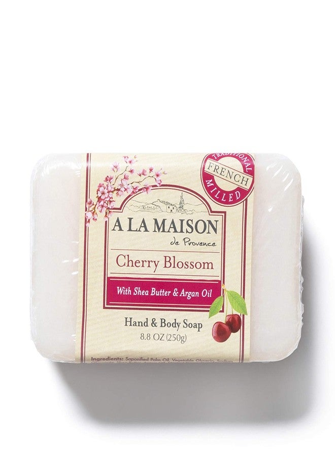 A LA MAISON Cherry Blossom Bar Soap - Triple French Milled Natural Moisturizing Hand Soap Bar (3 Bars of Soap, 8.8 oz) - Image 3