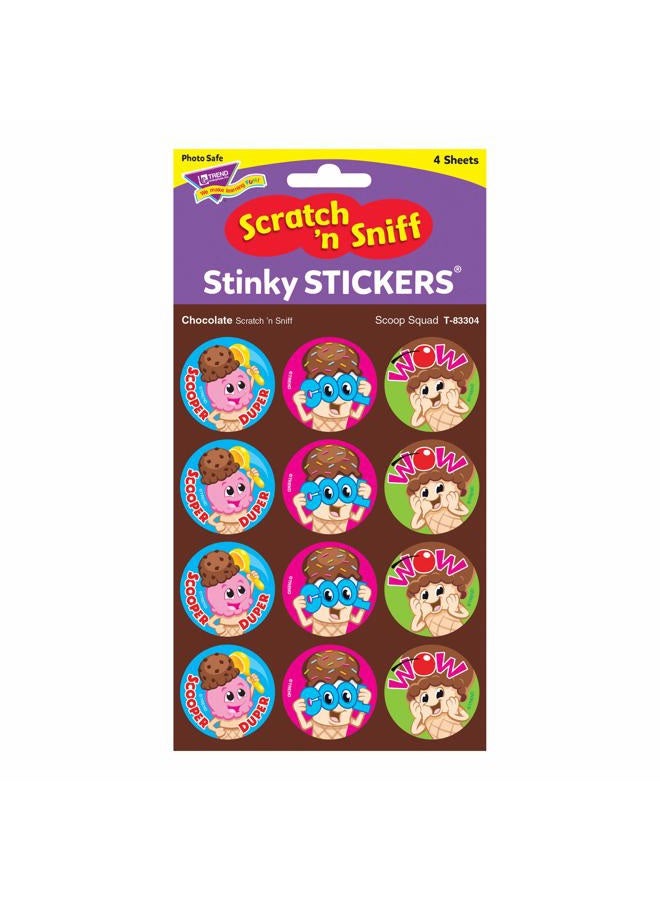 TREND enterprises, Inc. Scoop Squad/Chocolate Stinky Stickers, 48 Count 1.25" T-83304 1 - Image 4