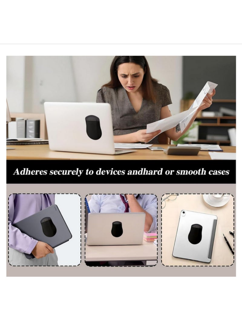 1 pcs Universal Stick On Mouse Pouch with Reusable Adhesive Slim Holder for Laptop Storage Bag Elastic Cable Organizer Cover Hard Sticker Pad - Image 4