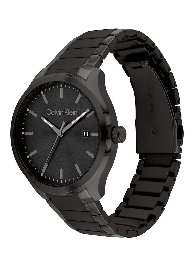 CALVIN KLEIN ساعة يد رجالية بعقارب دائرية الشكل من الستانلس ستيل 25200351 - 43 ملم  - Image 1