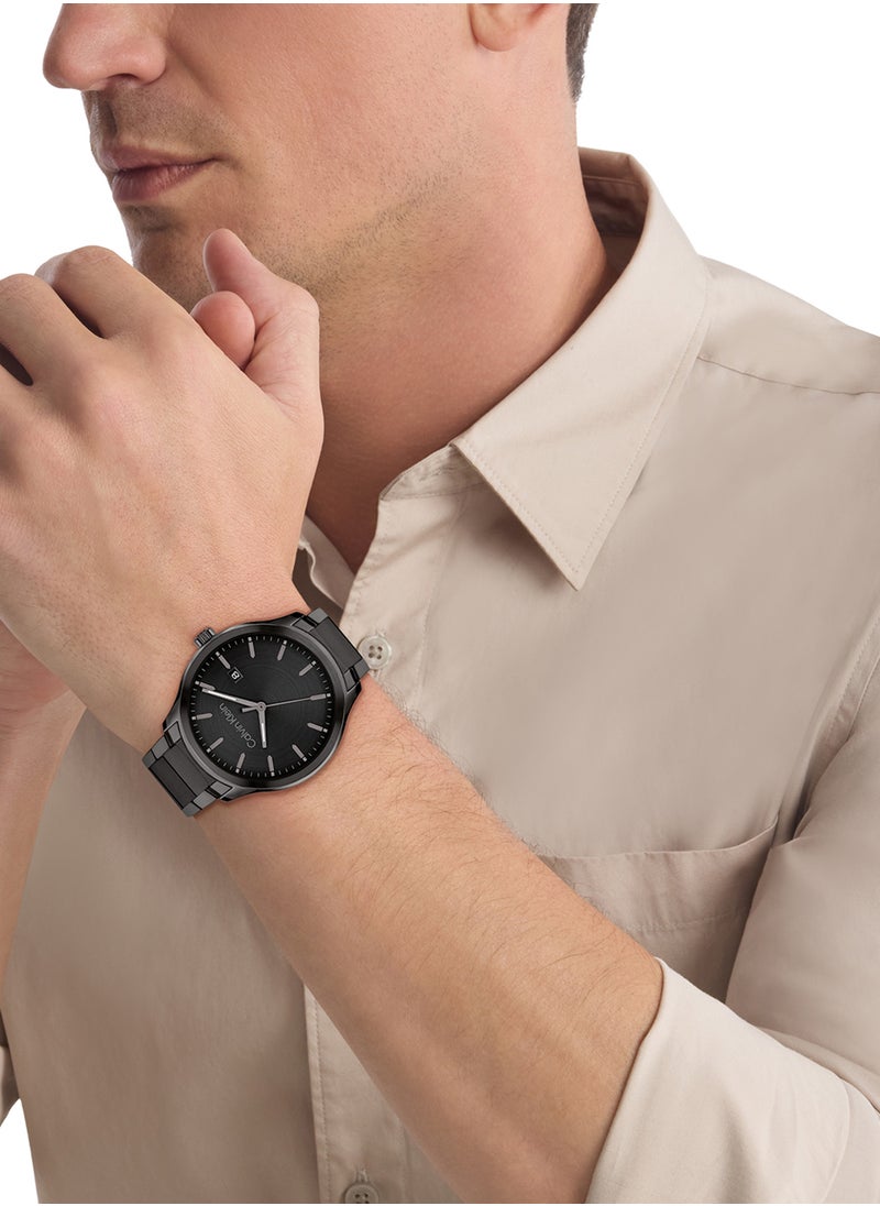 CALVIN KLEIN ساعة يد رجالية بعقارب دائرية الشكل من الستانلس ستيل 25200351 - 43 ملم  - Image 4