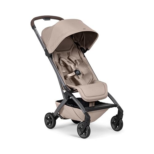 Joolz Aer2 Lightweight Travel Stroller for Baby & Toddler – Ultra-Compact One-Hand Foldable Stroller, Reclining Seat, UPF 50+ Canopy, Adjustable Leg Rest, Carry-On & Airplane Approved (Sandy Taupe) - Image 1
