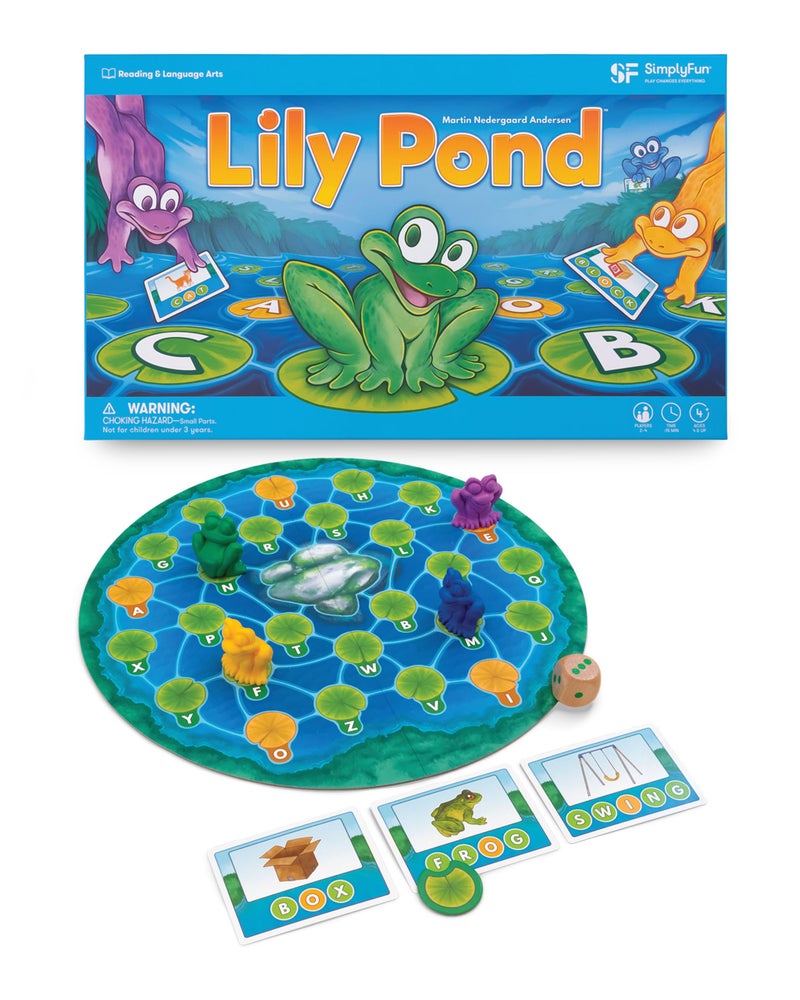 SimplyFun Lily Pond Educational Game to Practice Early Reading and Spelling an Engaging and Fun Toddler Game 2 to 4 Players Ages 4 Up - Image 2
