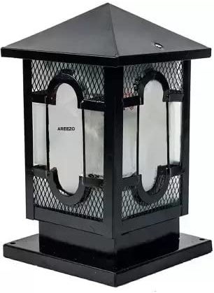 WHITERAY WHITERAY Black Metal Gate Light Taj AntiqueWaterproof Outdoor Light for Home and Garden Pack of 2  - Image 2