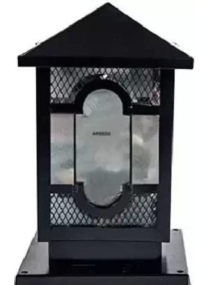 WHITERAY WHITERAY Black Metal Gate Light Taj AntiqueWaterproof Outdoor Light for Home and Garden Pack of 2  - Image 4