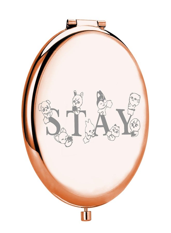 MYOSPARK K-POP Group Gift Stay Fandom Compact Makeup Mirror K-POP Music Lover Merchandise for K-POP Fans (Stay Mirror) - Image 1