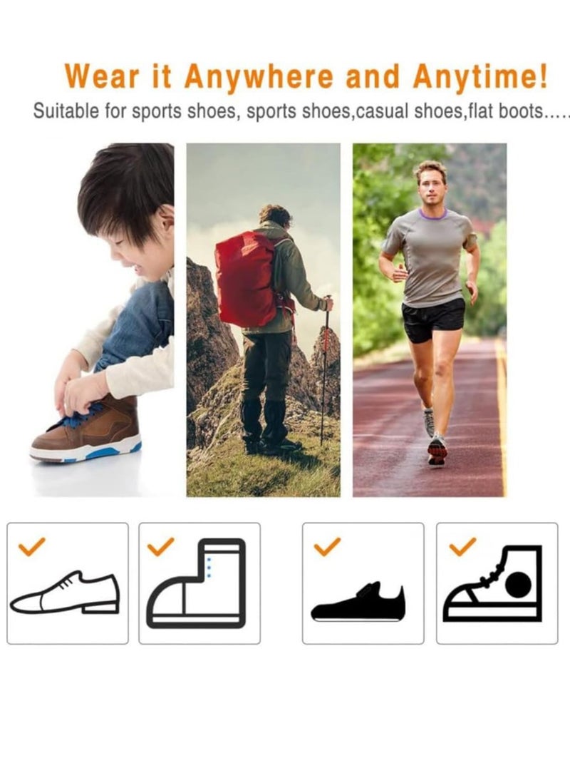 GUDOO 1 Pair Height Max Socks Height Max Insoles Invisible Height Increase Insole Invisible Shoe Lift Heel Pads Gel Shoe Inserts Shoe Insert Height Increase Socks for Women Men - Image 5