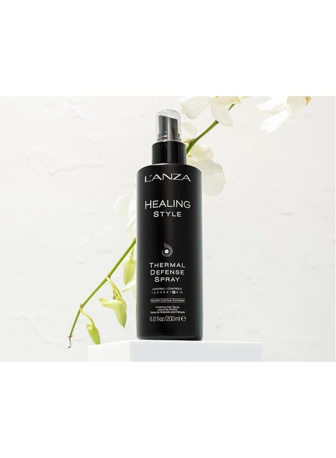 L'anza Healing Style Thermal Defense Spray with Strong Hold Effect - Eliminates Frizz, Detangles and Boosts Hair´s Shine, With UV and Heat Protection to prevent sun and styling damage (6.8 Fl Oz) - Image 4