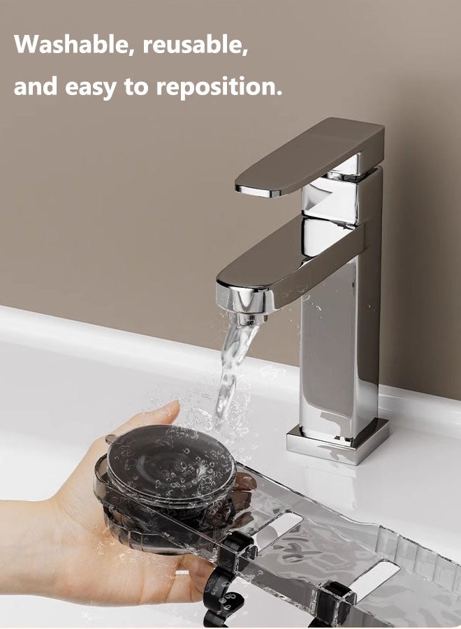 wall Hooks,5-Row Hooks,Wall Hooks for Hanging,Screw Free for Mount Wall Shelf, 2 in 1 Adhesive Hooks Heavy Duty, Waterproof Rust Proof and Oil Proof for Kitchen, Bathroom, Home, Office - Image 5