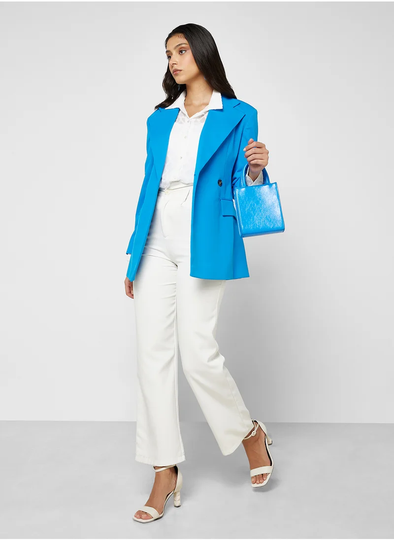 ELLA Sheer Button Down Top