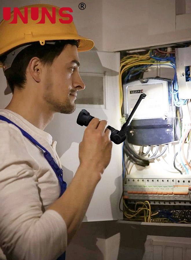 مصباح LED للعمل، مصابيح عمل قابلة لإعادة الشحن COB قابلة للطي مع قاعدة مغناطيسية 5 أوضاع تدور 360 درجة، مصابيح LED للفحص لإصلاح السيارات والمنزل والتخييم