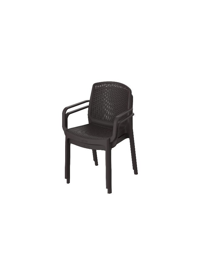 Cosmoplast Set of 2 Cedarattan Armchair (Dark Brown)  - Image 2
